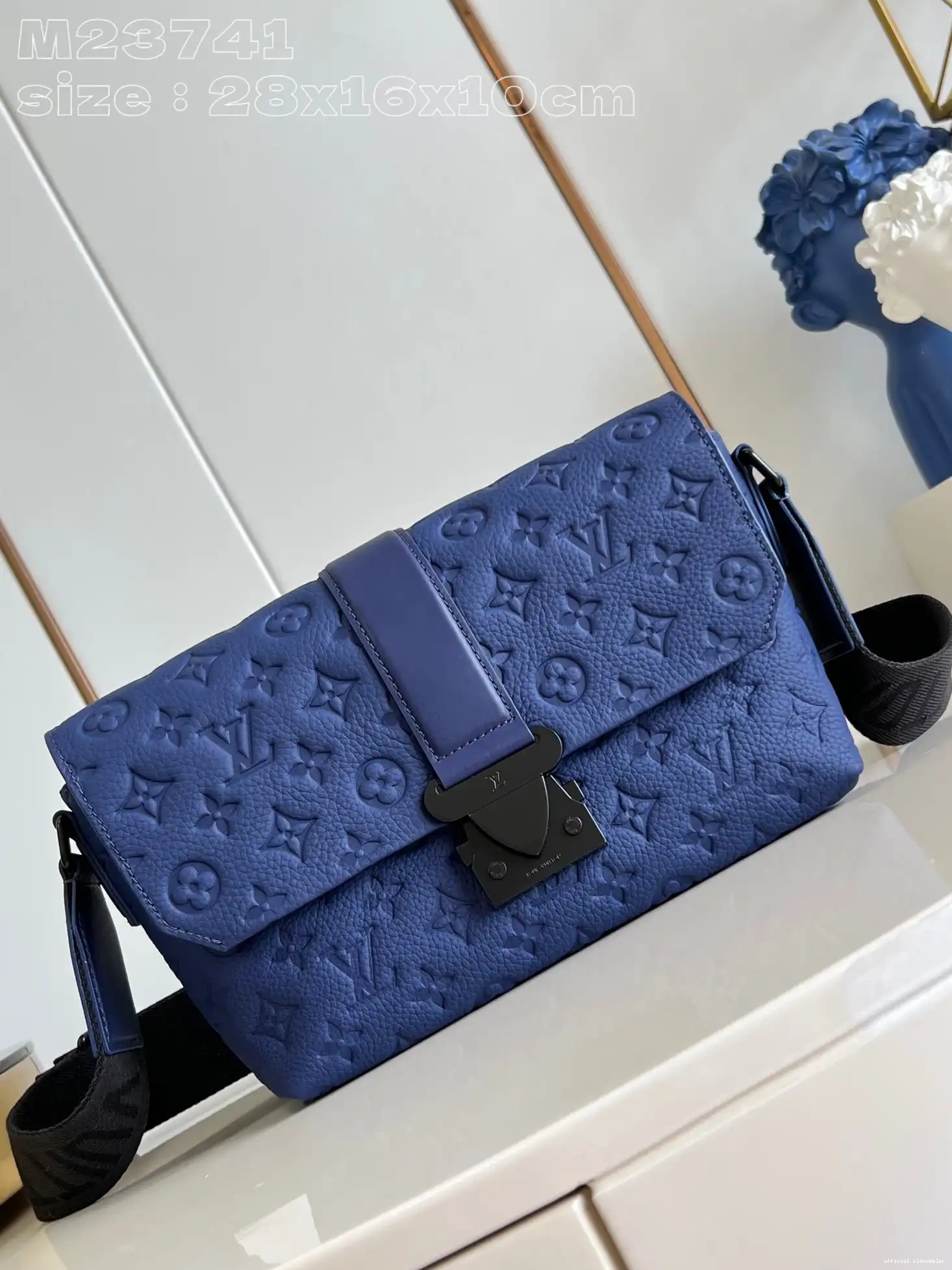 Official oldcobbler VUITTON S-Cape LOUIS Messenger-28*16*10cm 0523